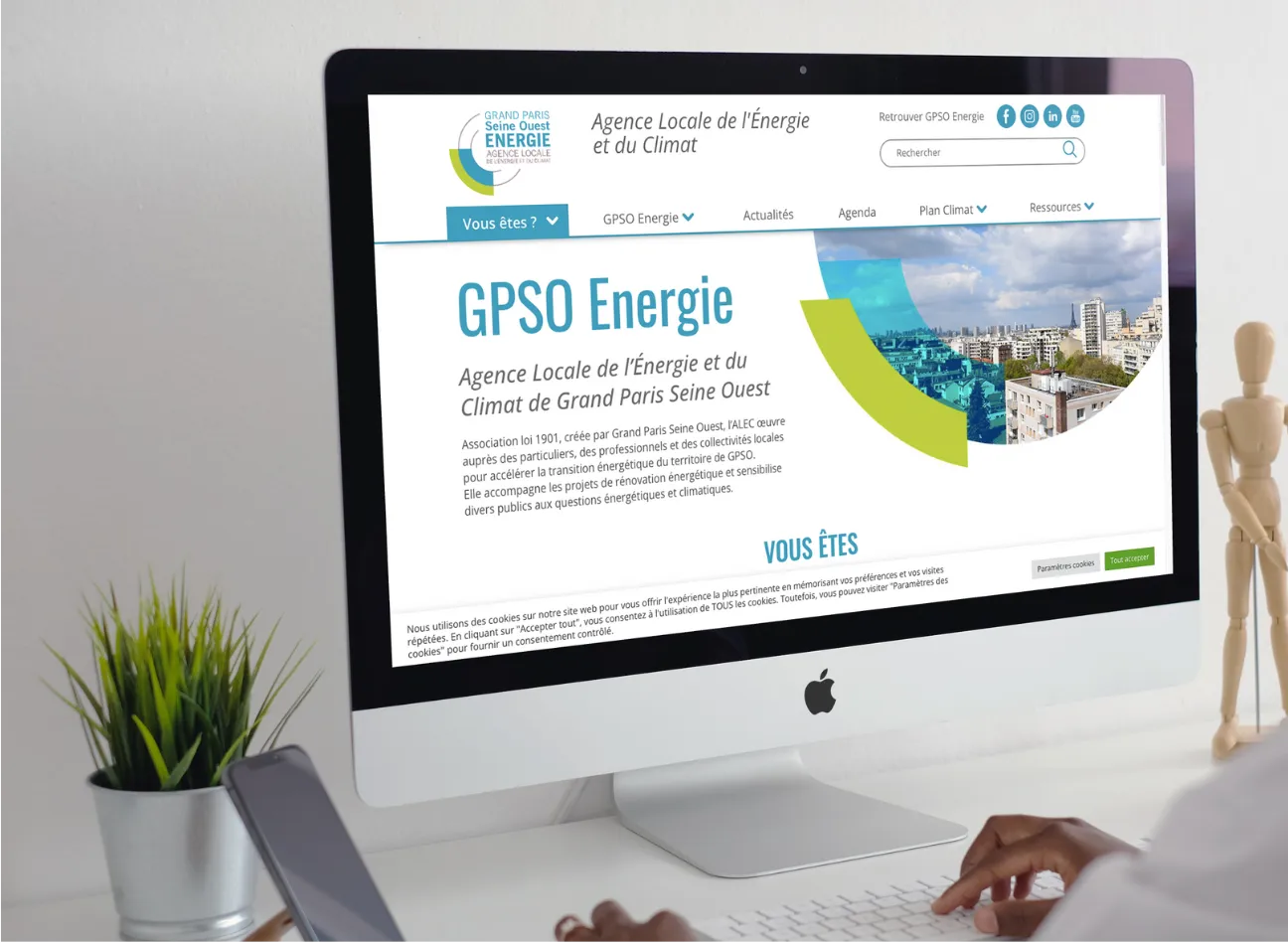 Site administrable mockups desktop gpso